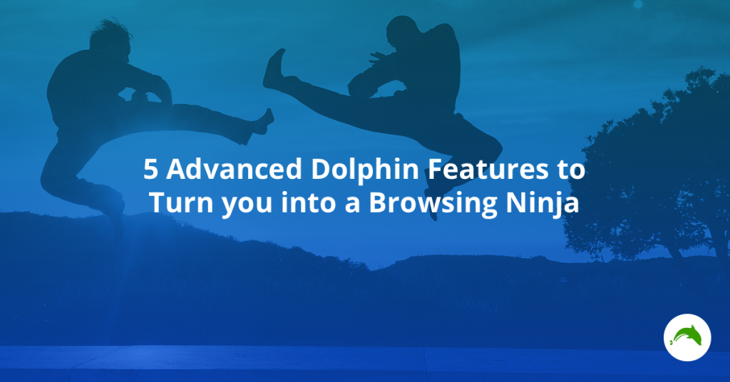 Master these five Advanced Dolphin Features to become a Browsing Ninja. Hiya!